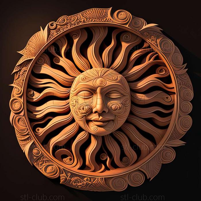 3D model sun (STL)